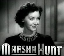 Marsha Hunt US actress