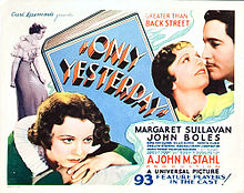 Only Yesterday 1933 film