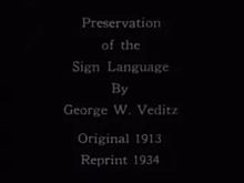 Preservation of the Sign Language