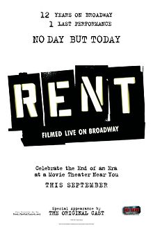 Rent Filmed Live on Broadway