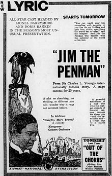 Jim the Penman 1921 film