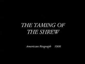 The Taming of the Shrew 1908 film